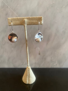 Small Drop Hoops with Pendant