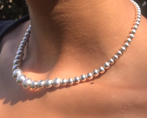 Silver Balls Necklace