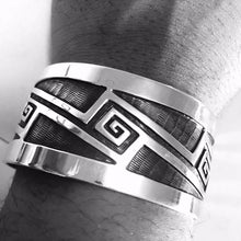 Load image into Gallery viewer, Men&#39;s Cuff Sterling Silver Bracelet
