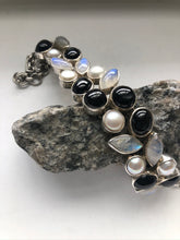 Load image into Gallery viewer, Mixed Stone &amp; Sterling Silver Bracelet

