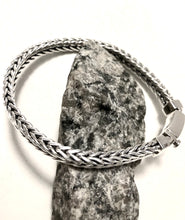 Load image into Gallery viewer, 8 inch Woven Sterling Silver Bracelet
