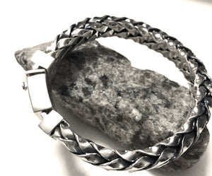 Sterling silver woven bracelet