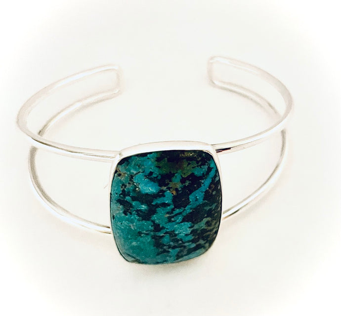 Turquoise Cuff Set in Sterling Silver