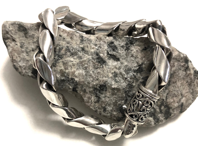 Men's Sterling Silver Bracelet 8 Inches